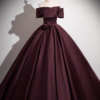 Ruched Satin Ball Gown Quinceanera Dress