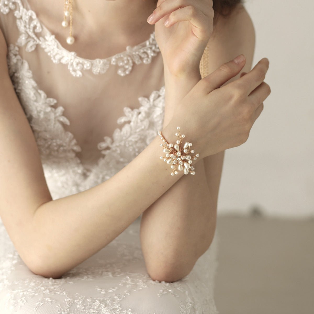 Vintage Style Floral Wrist Corsage