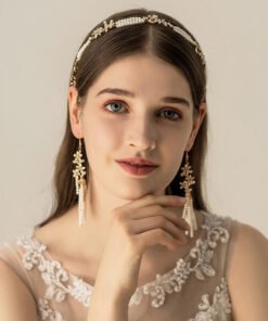 Floral Pearl Hair Wrist Corsage